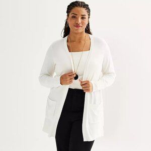 Nine West Essential Pocketed Cardigan